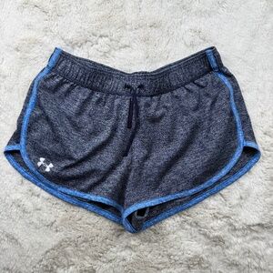 Under Armour Heat Gear Shorts Unlined 3" Inseam Heather Blue Women's Medium